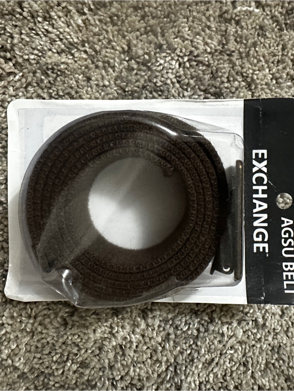 U.S. Army Brown Web Belt with Metal Tip